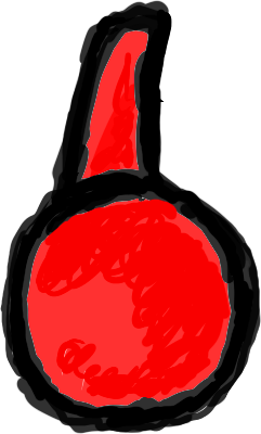 mfers cropped layer headphones: red headphones